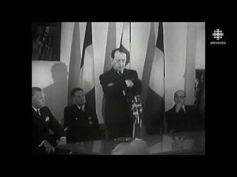 Discours d’André Malraux à la Maison du Québec à Paris en 1961