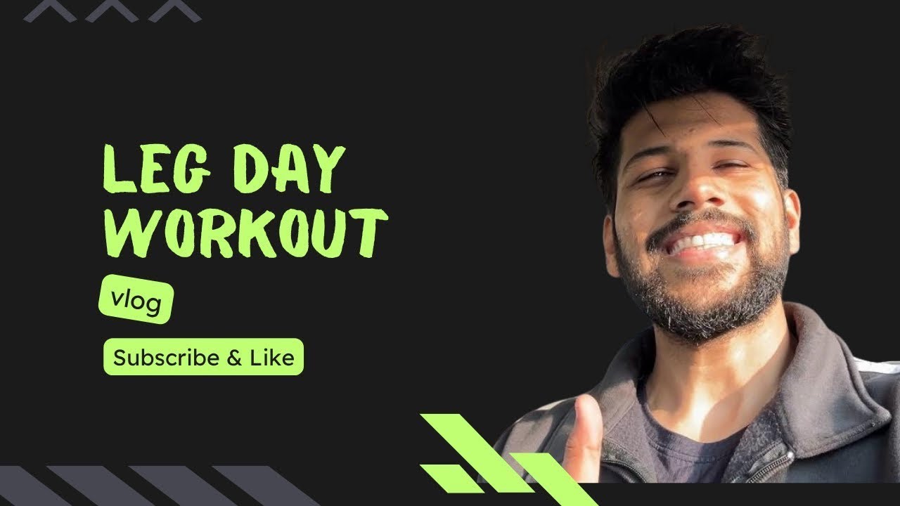 Leg workout and daily fitness vlog| workout routine plan for beginners ...