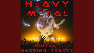 80's Metal Hard Rock Backing Track - Em - Slow 85bpm (feat. Mastercastle)