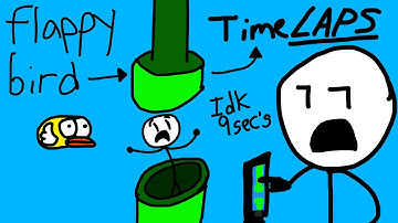Flappy bird Timelapse