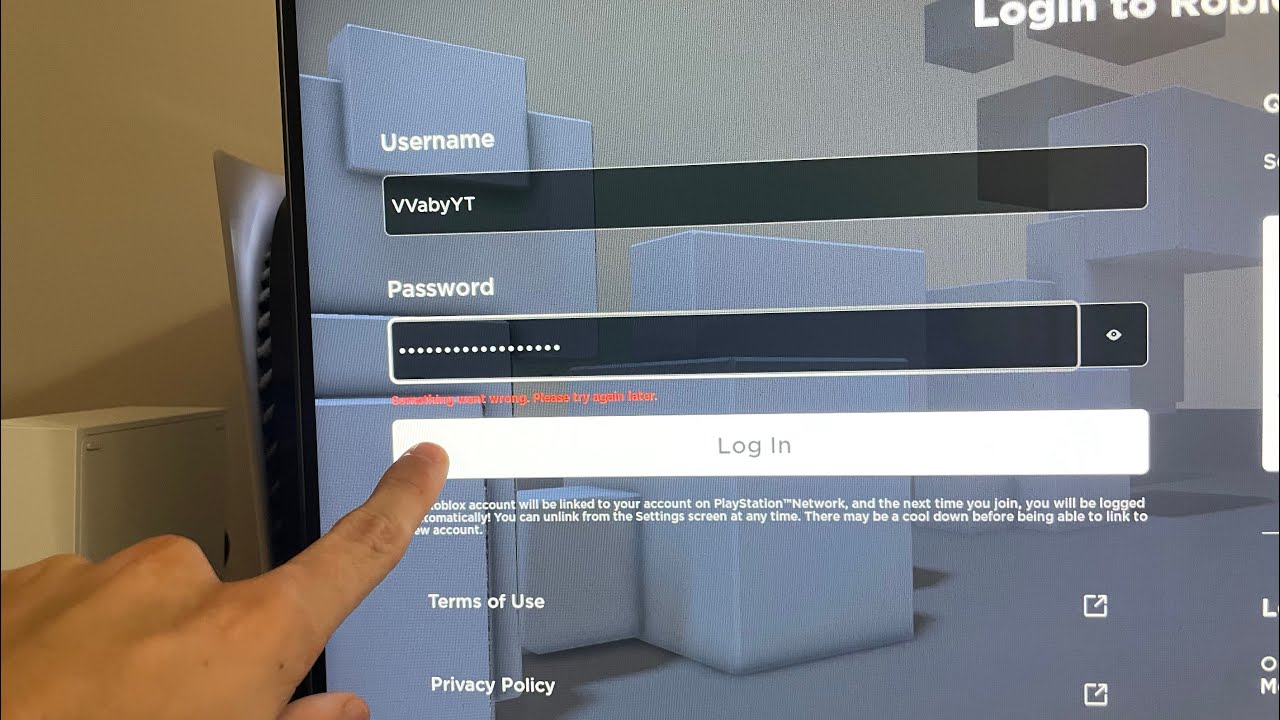 Roblox PS4/PS5: How to Fix Login Error Code: “Something went wrong. Please  try again later.” 