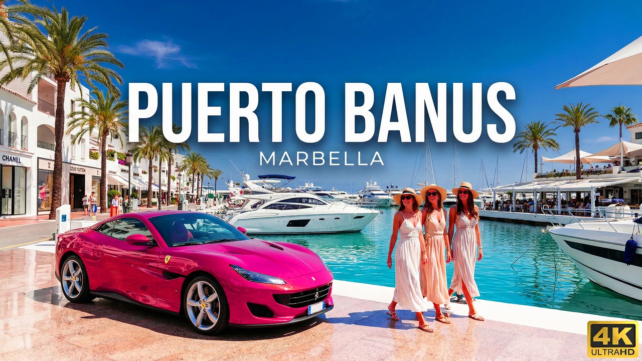 This Is PUERTO BANUS 🇪🇸 | Marbella’s Most Famous Marina, Shops & Beach (4K Walk)