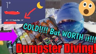 FREEZING COLD Dumpster Diving Is WORTH IT! Fabulous Soft Drink Haul! So glad I got out there! screenshot 4