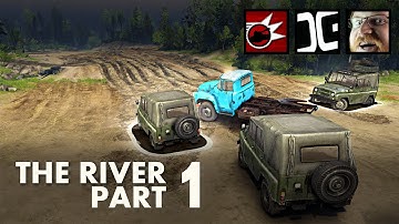 Spintires - The River - 3p Coop Multiplayer Gameplay  | Part 1 - Black Tornados