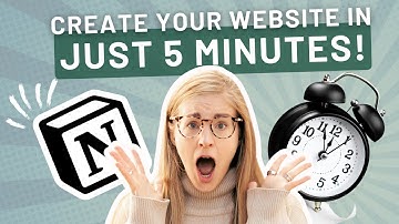 Create a website in 5 MINUTES with Notion Sites - New Notion Update!