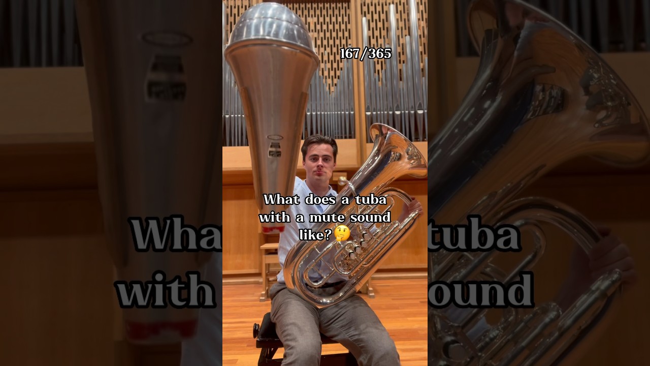 What does a tuba with a mute sound like?🤔 YouTube