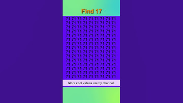 Easy puzzle. Find number 17