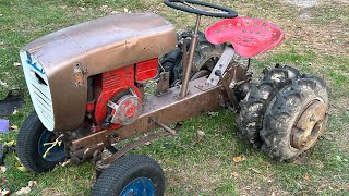 1959 ish David Bradley Suburban motor swap, fix steering, clean up, and will it start?