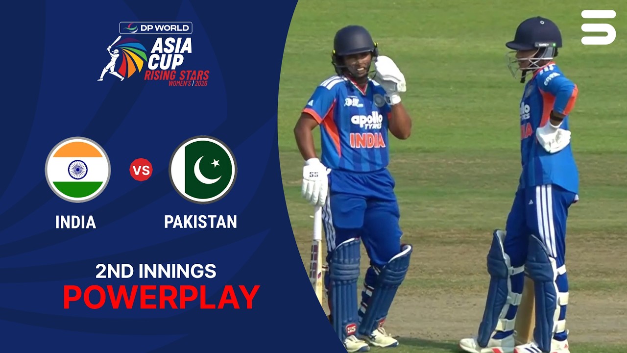 2nd Innings Powerplay | Pakistan A W vs India A W | Match 6 | Women's Asia Cup Rising Stars | ZM1H