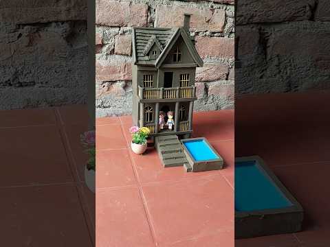 Beautiful miniature clay house 🏠 || #clayhouse #mudhouse #craft