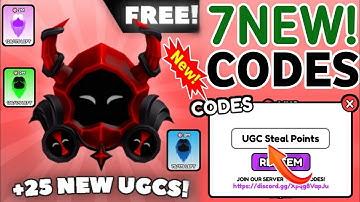 🎁 UPDATES 🎁 UGC Steal Points Codes in December 2025 | Roblox UGC Steal Points Codes 2025
