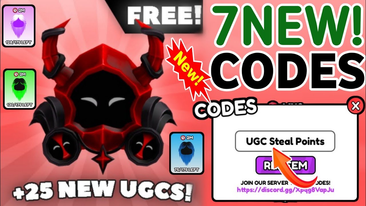 Code Point Roblox 🎁 UPDATES 🎁 UGC Steal Points Codes in December 2025 | Roblox UGC Steal ...