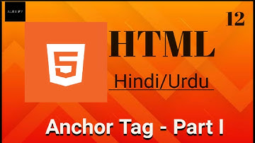HTML Anchor Tag Tutorial in Hindi/Urdu