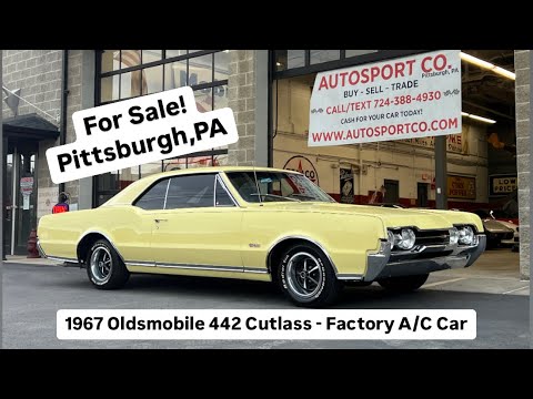 FOR SALE: 1967 Oldsmobile Cutlass 442 ~ Factory A/C Car ~ Original Saffron Yellow ~Must See! $49,900