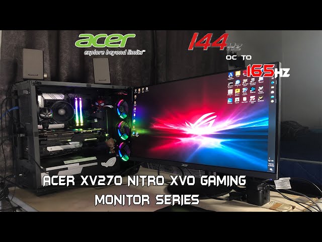 ACER NITRO XV270P 27" FHD IPS 144HZ OC TO 165HZ / FREESYNC HDR10 GAMING  MONITOR - UNBOXING & REVIEW - YouTube