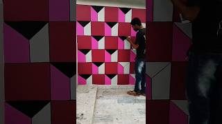 Amazing 3D Geometric Wall Painting 🎨🔥 #Shorts #3dwallpainting #GeometricArt #wallart #painting Amazing 3D Geometric Wall Painting 🎨🔥 #Shorts #3dwallpainting #GeometricArt #wallart #painting