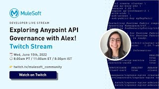 Celebrity Exploring Anypoint API Governance with Alex! Profile