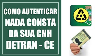 Como autenticar nada consta  CNH   DETRAN CE screenshot 5