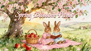 Spring Blossom Picnic 🐰🌸  Cozy Storybook Music & Cottagecore Ambience