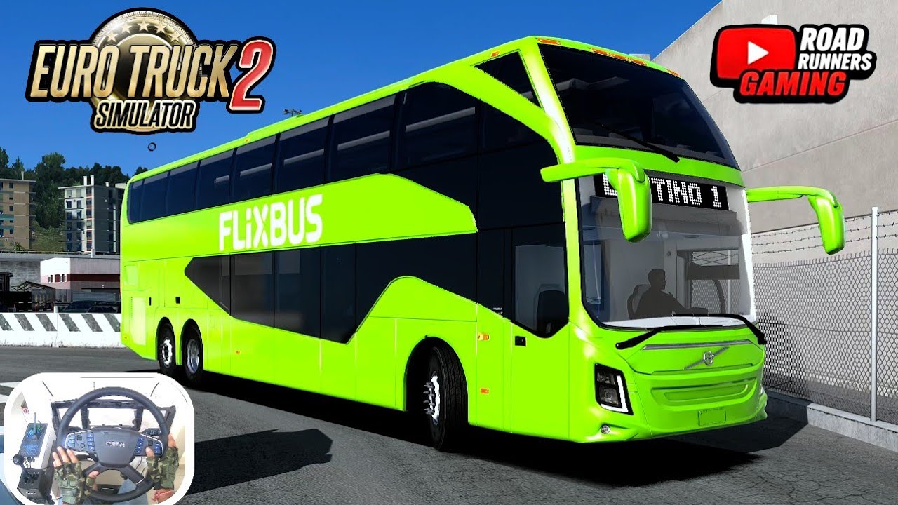 Euro Truck Simulator 2 | Big + Smooth + Speedy Volvo 9800 DD Bus Passenger Trip | 4K HDR