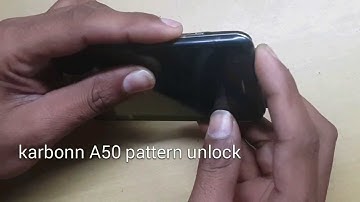 karbonn A50 pattern unlock