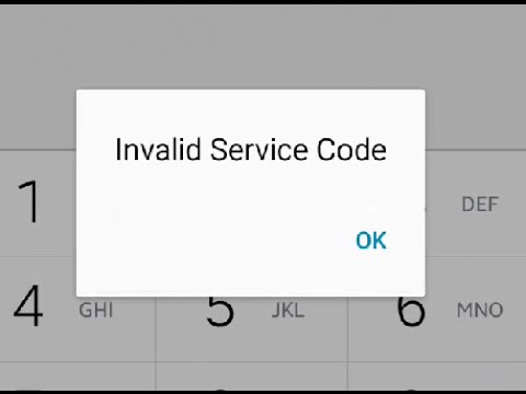 Ussd Code Running Invalid Service Code Error In Android Youtube