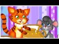 Cat &amp; Mouse Nursery Rhyme – Song Collection Compilation – HeyHop Kids