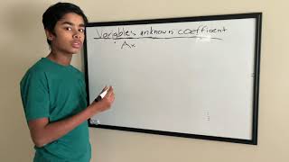 Algebra - How to solve variables with unknown coefficients? Wealth
