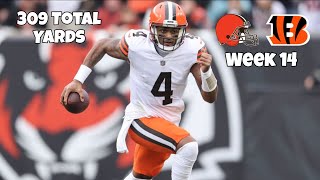 Deshaun Watson highlights vs Bengals Week 14, 309 Total Yards! HD