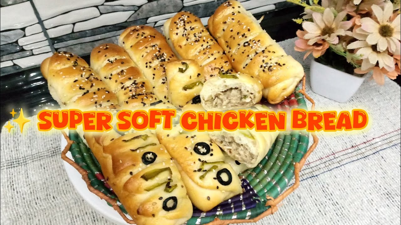 Homemade Chicken Bread | Bakery Style Chicken Bread Recipe