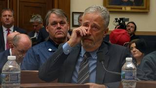 Jon Stewart Fights Back Tears in Powerful 9/11 Hearing