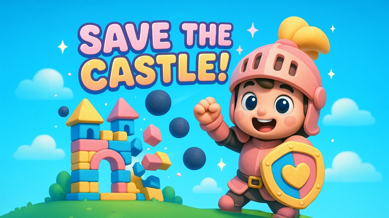 🏰 Castle Defender Song | Block Building & Foam Ball Fun | Kids Nursery Rhyme & Action Song