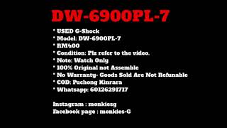 USED G-Shock DW-6900PL-7