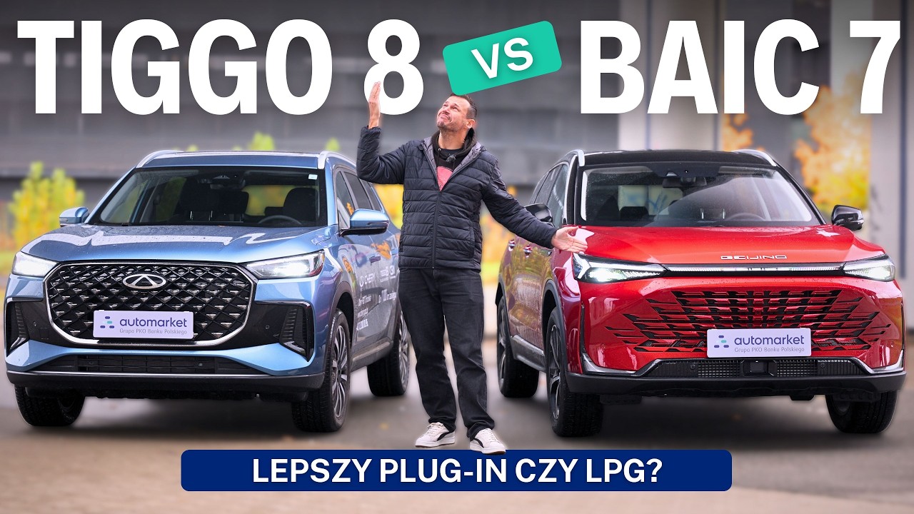 Chery Tiggo 8 Plug-in vs BAIC Beijing 7 LPG – Chińskie SUV-y, które spalają grosze?! Test 2025