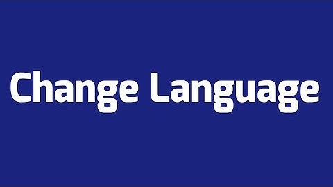 Change Language In HMI