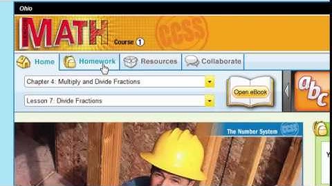 How Students Can Access Digital Content in Glencoe Math