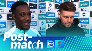 Post-Match Fabian Hurzeler And Danny Welbeck Brighton V Liverpool