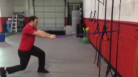 Split Squat W/ Band Row