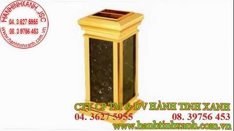 ÁN THÙNG RÁC INOX  ĐÁ HOA CƯƠNG TẠI HCM - THÙNG RÁC ĐÁ HOA CƯƠNG GIÁ RẺ NHẤT HCM