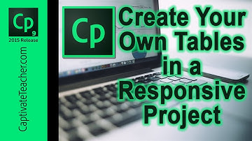 Adobe Captivate - Create Tables in a Responsive Project
