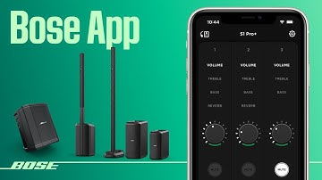 Using the Bose app with Portable PA systems
