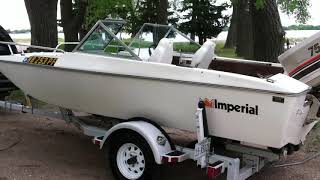 1977 Imperial Boat with 75HP Chrysler classic tri hull boat