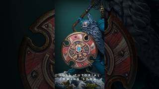 Swirl design Viking shields tutorial coming soon! #warhammer #40k #miniature #painting #art