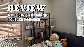 Tribesigns 5-Tier Vintage Industrial Bookshelf - Review