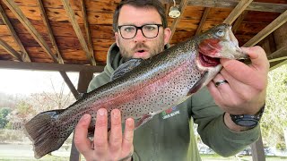 BEHEMOTH rainbow trout caught on a hobo reel! New PB on a trout magnet!