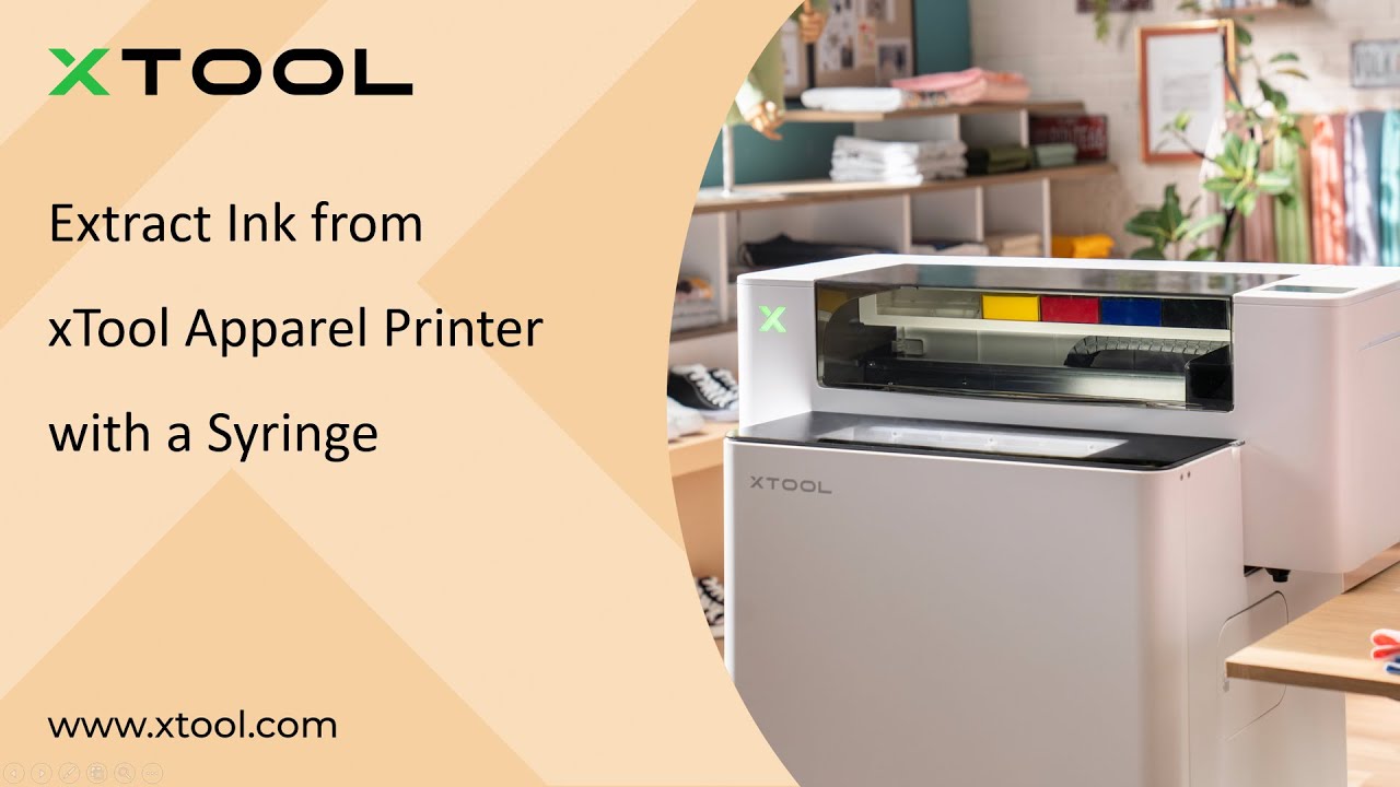 Extract Ink from xTool Apparel Printer/xTool Apparel Printer Plus