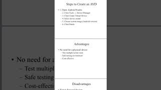 Android Virtual Device | Shahana M