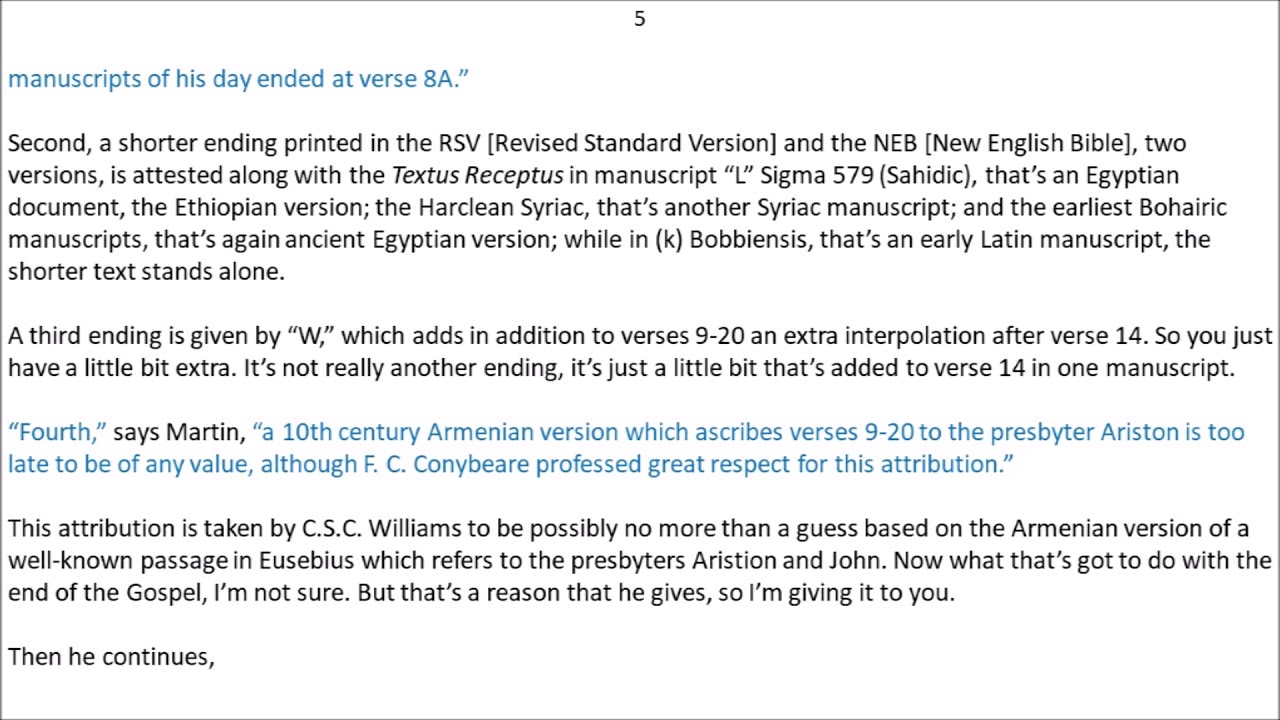 The Last Twelve Verses Of Mark 16 9 20 YouTube The Last Twelve Verses Of Mark 16 9 20 YouTube