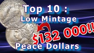 Top 10 Low Mintage Peace Dollar Coins Worth Money