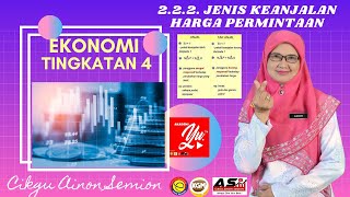 EKONOMI T4 : BAB 2 - 2.2.2. JENIS KEANJALAN HARGA PERMINTAAN #akademiyoutuber  #TUISYENPERCUMA